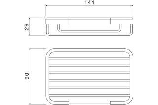 Мыльница  Aquatek AQ4946CR хром